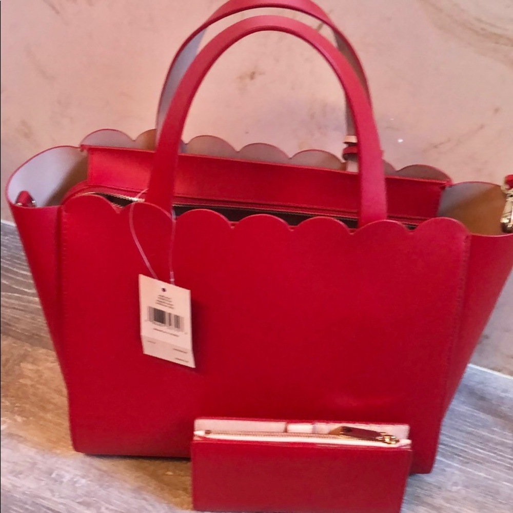 SOLD Kate Spade Mina Magnolia Bag Braylon Wallet - Picture 5 of 7